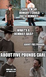 Image result for Walking Dead Carl Fish Memes