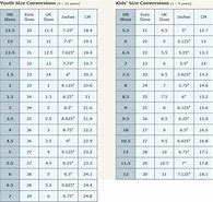 Image result for CMS to Inches Chart