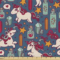Image result for Unicorn Print Fabric