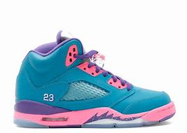 Image result for Turquoise and Purple Jordan 5