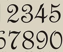Image result for Cursive Number Stencils