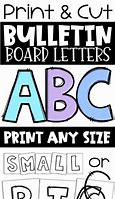 Image result for Bulletin Board Letter Stencils