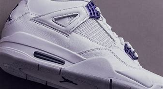 Image result for Jordan 4S White and Purple