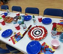 Image result for Superhero Party Table Food