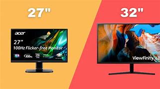 Image result for 27 vs 32 Inch Monitor