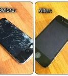 Image result for Cracked iPhone Front Screen