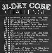 Image result for 30-Day Core Challenge