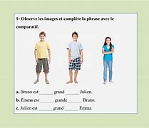 Image result for Comparaison Des Adjectifs