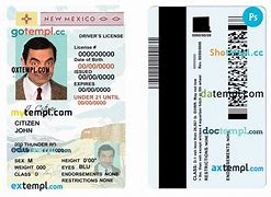 Image result for New Mexico Driving License