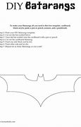 Image result for Batman Batarang Template