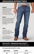 Image result for Wrangler Men's Jeans Sizes