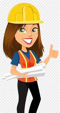Image result for Woman Construction Worker Cartoon