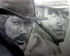 Image result for Butch Cassidy and Kid Art Charcoal Art