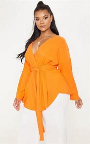 Image result for Plus Size Wrap Top