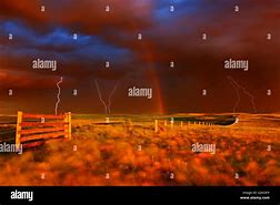 Image result for Lightning Strikes Rainbow