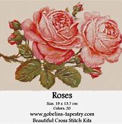 Image result for Cross Stitch English Rose