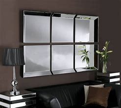 Image result for Frameless Beveled Glass Mirrors