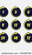 Image result for Clock 12 3 6 9