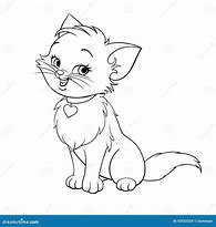 Image result for Cat Cartoon Clip Art Black and White