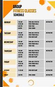 Image result for Fitness Class Schedule Template