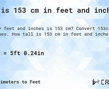 Image result for 153 Cm to Feet