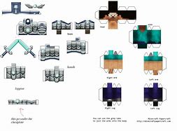 Image result for Minecraft Papercraft Steve with Armor