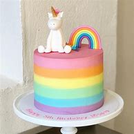 Image result for Rainbow Unicorn Slab Cake