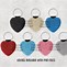 Image result for PU Leather Heart Keychain with Photo