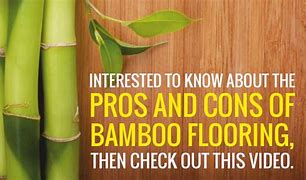 Image result for Bamboo Flooring Pros and Cons