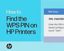 Image result for Where to Find WPS PIN On Printer