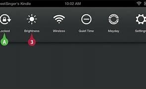 Image result for Kindle Fire Symbols at Top