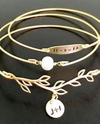 Image result for Rose Gold Bracelet and Earring Set