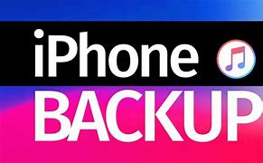 Image result for iTunes Back Up iPhone