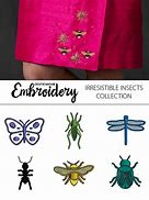 Image result for Embroidered Insects
