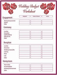 Image result for Free Printable Simple Wedding Planner
