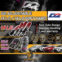 Image result for D2 Adjustable High Low Soft Hard for Nissan Fair Lady 350Z