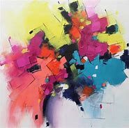 Image result for Colorful Abstract Acrylic Painting