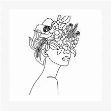 Image result for Flower Person Drawing