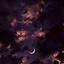 Image result for Moon Inside a Galaxy Art