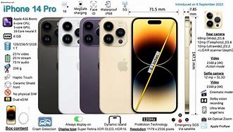 Image result for iPhone 14 Pro Specifications