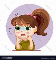 Image result for Scared Girl Cartoon