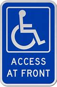 Image result for Accessibility Sign Board