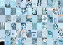 Image result for Aesthetic Baby Blue Collage Wallpaper