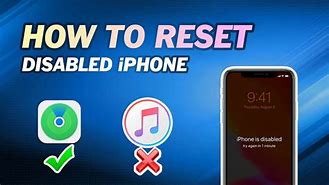 Image result for How to Reset a Disabled iPhone without iTunes
