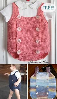 Image result for Knitting Pattern for Baby Romper Suit
