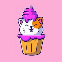 Image result for Cupcake Cat Cartoon