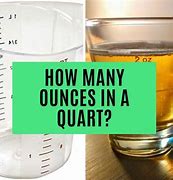 Image result for How Many Ounces Are in a Quart