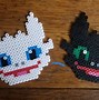 Image result for Stitch and Toothless Perler Bead Design