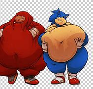 Image result for Fat Sonic and Knuckles