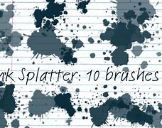Image result for Ink Splatter Photoshop Brush